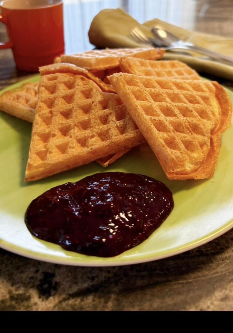 Waffles croccanti senza zuccheri e farine
