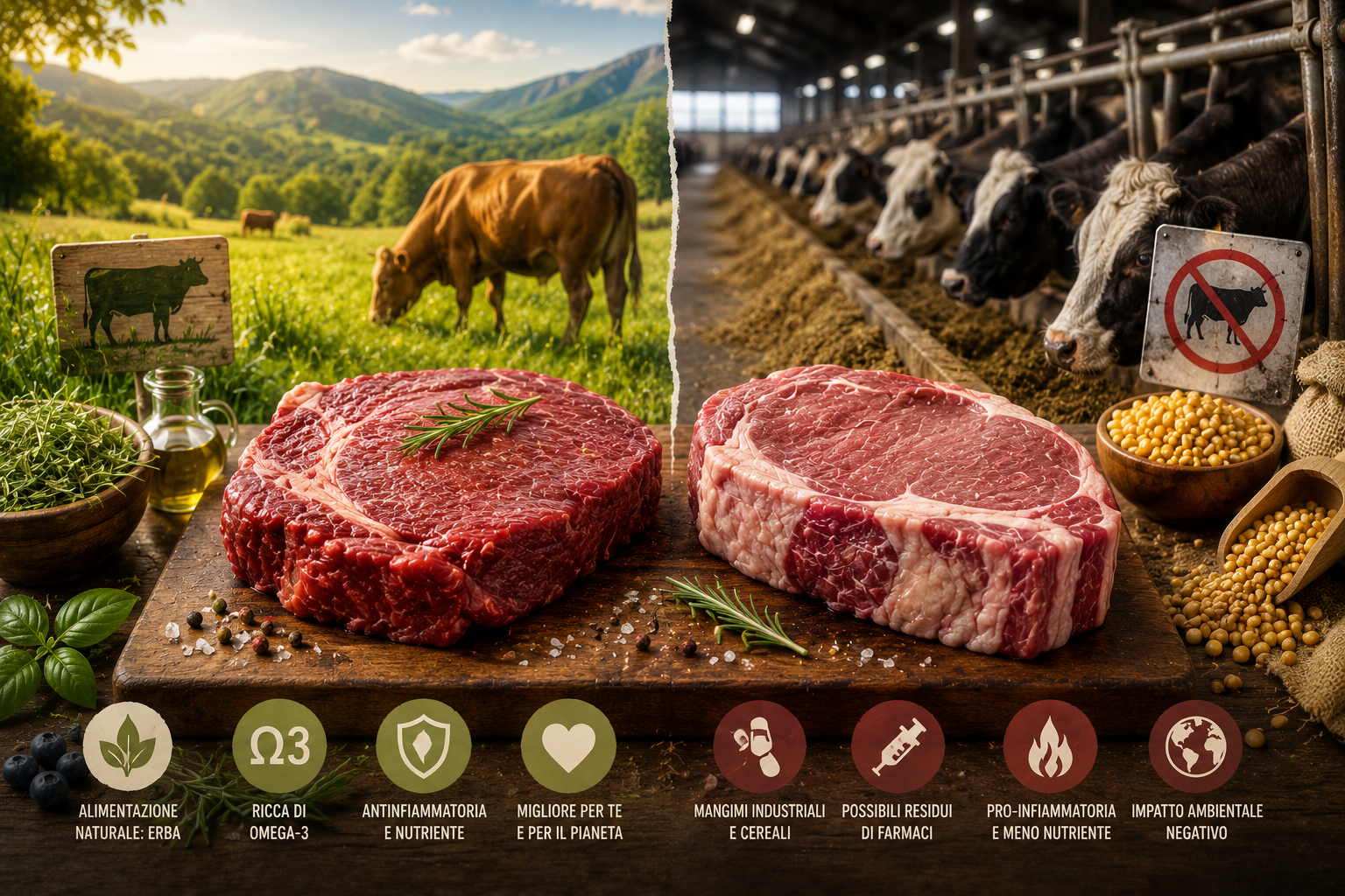 Cosa Significa Veramente “Grass Fed” e Perché Cambia la Tua Biochimica
